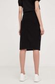 Джинсова спідниця Answear Lab Premium Jeans колір чорний midi пряма