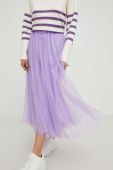 Спідниця Answear Lab колір фіолетовий maxi розкльошена Спідниця Answear Lab колір фіолетовий maxi розкльошена