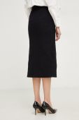 Бавовняна спідниця Answear Lab колір чорний midi олівець