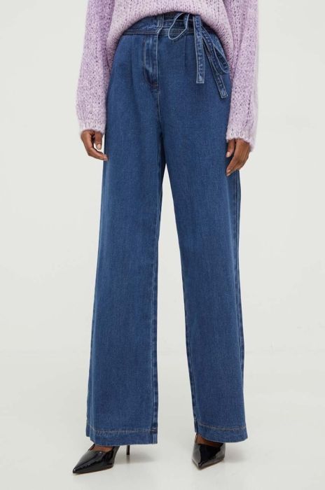 Джинси Answear Lab жіночі висока посадка колір блакитний (3652093)