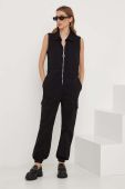 Бавовняний комбінезон Answear Lab колір чорний з бавовни з коміром