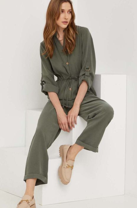 Комбінезон Answear Lab колір зелений декольте трикутник (3398629) Комбінезон Answear Lab колір зелений декольте трикутник (3398629)