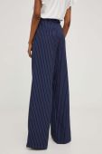 Штани Answear Lab жіночі колір синій широке висока посадка (3331161)