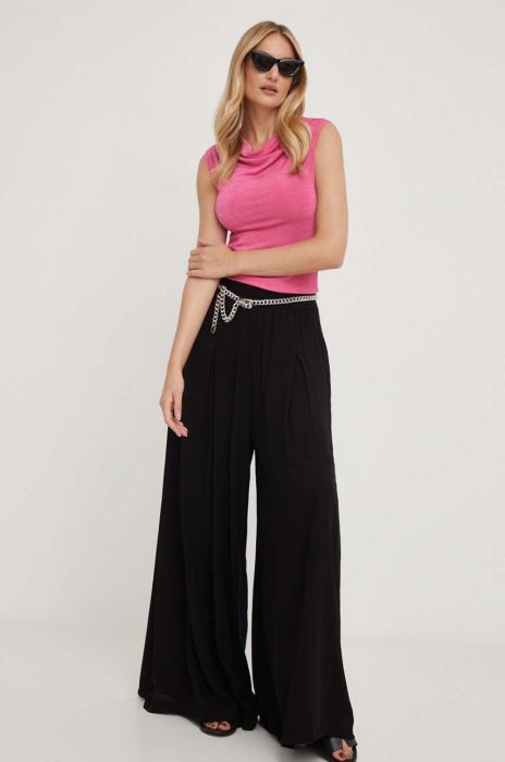 Штани Answear Lab жіночі колір чорний широке висока посадка (3326296) Штани Answear Lab жіночі колір чорний широке висока посадка (3326296)