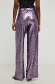 Штани Answear Lab жіночі колір фіолетовий широке висока посадка (3594151) Штани Answear Lab жіночі колір фіолетовий широке висока посадка (3594151)