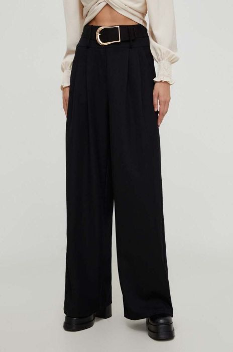 Штани Answear Lab жіночі колір чорний широке висока посадка (3606663) Штани Answear Lab жіночі колір чорний широке висока посадка (3606663)