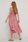 Сукня Answear Lab колір рожевий midi розкльошена (3300960)