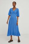 Сукня Answear Lab midi розкльошена колір блакитний (3298226)
