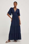 Сукня Answear Lab колір синій midi розкльошена (3333822)