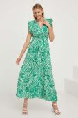 Сукня Answear Lab колір зелений maxi розкльошена (3361078)