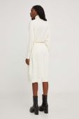 Сукня Answear Lab колір бежевий midi oversize (3483433)