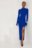 Сукня Answear Lab maxi облягаюча колір блакитний (3687672)