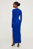 Сукня Answear Lab maxi облягаюча колір блакитний (3687672)