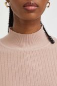 Светр Answear Lab жіночий колір бежевий легкий півгольф (3435638)