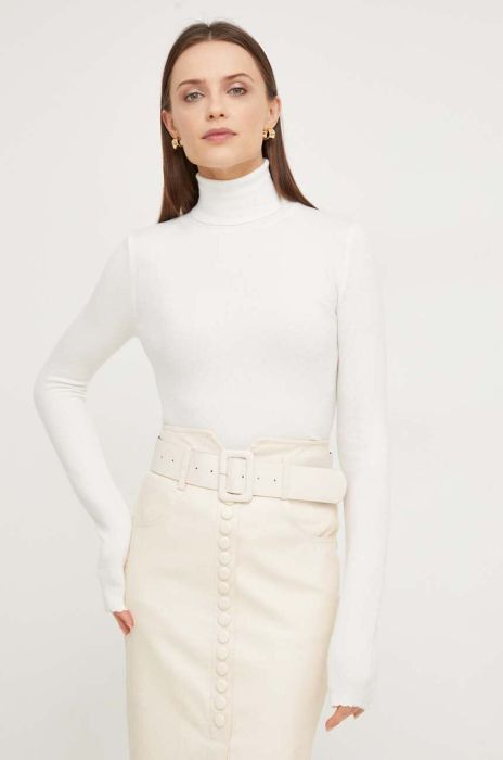 Светр з вовною Answear Lab колір бежевий легкий гольф (3630895)