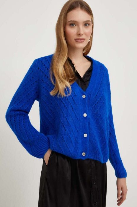 Кардиган з вовною Answear Lab легкий колір блакитний (3560960)