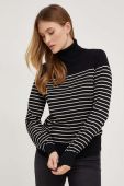 Светр Answear Lab жіночий колір чорний легкий гольф (3551965)