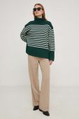 Светр з вовною Answear Lab колір зелений гольф