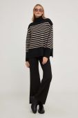 Светр з вовною Answear Lab колір чорний гольф (3586603)