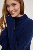 Вовняний светр Answear Lab жіночий  півгольф колір блакитний