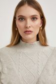 Светр Answear Lab жіночий колір бежевий півгольф (3611322)