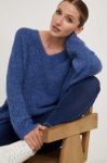 Светр з вовною Answear Lab теплий колір блакитний (3611329)