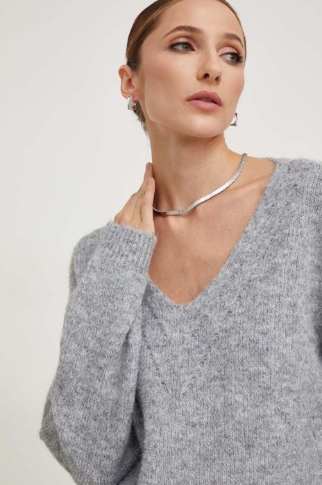 Светр з вовною Answear Lab колір сірий теплий (3611327)