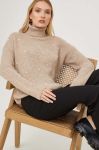 Светр Answear Lab жіночий колір бежевий легкий гольф (3674606)