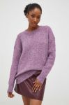 Светр з вовною Answear Lab колір фіолетовий легкий (3630919)