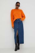 Светр з вовною Answear Lab колір помаранчевий теплий