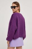 Кардиган з вовною Answear Lab колір фіолетовий теплий (3646134)