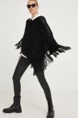 Пончо Answear Lab колір чорний легке (3674625) Пончо Answear Lab колір чорний легке (3674625)