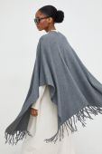 Пончо Answear Lab колір сірий легке (3679997) Пончо Answear Lab колір сірий легке (3679997)