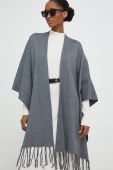 Пончо Answear Lab колір сірий легке (3679997) Пончо Answear Lab колір сірий легке (3679997)