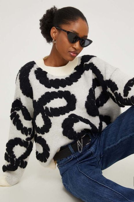 Светр Answear Lab жіночий колір білий теплий