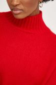 Светр Answear Lab жіночий колір червоний легкий півгольф