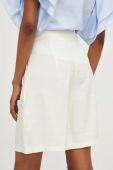 Шорти Answear Lab жіночі колір білий однотонні висока посадка (3336567)