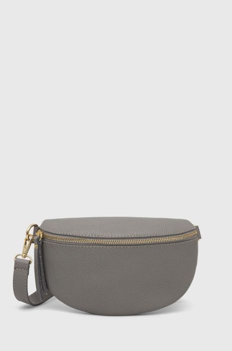 Шкіряна сумка на пояс Answear Lab колір сірий Шкіряна сумка на пояс Answear Lab колір сірий
