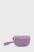 Шкіряна сумка на пояс Answear Lab колір фіолетовий