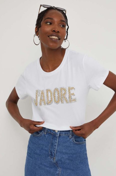Футболка Answear Lab жіноча колір білий (3317780)