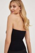 Топ Answear Lab жіночий колір чорний оголоне плече