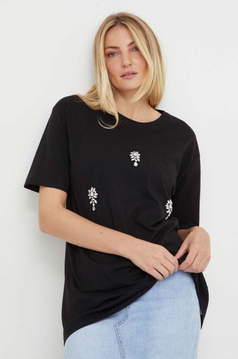 Бавовняна футболка Answear Lab колір чорний (3361083) Бавовняна футболка Answear Lab колір чорний (3361083)