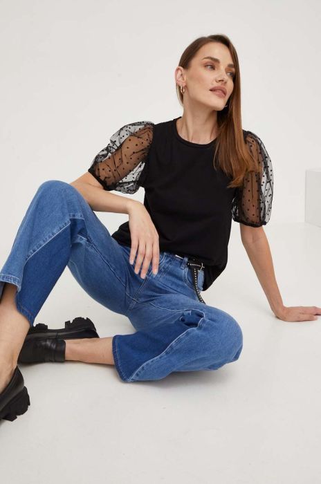 Футболка Answear Lab жіночий колір чорний (3375733) Футболка Answear Lab жіночий колір чорний (3375733)