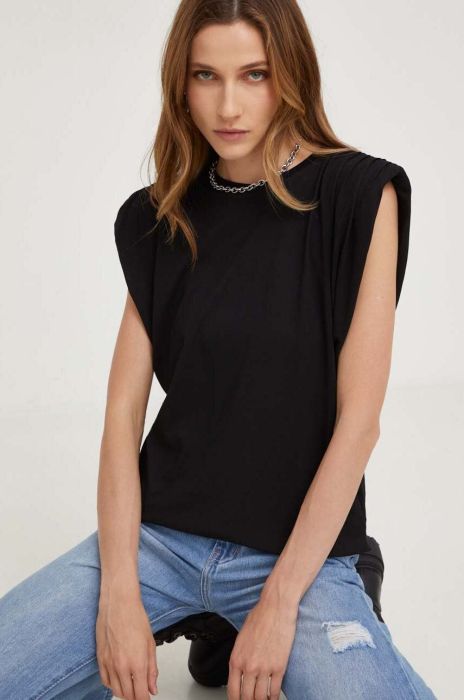 Футболка Answear Lab жіночий колір чорний (3398676) Футболка Answear Lab жіночий колір чорний (3398676)