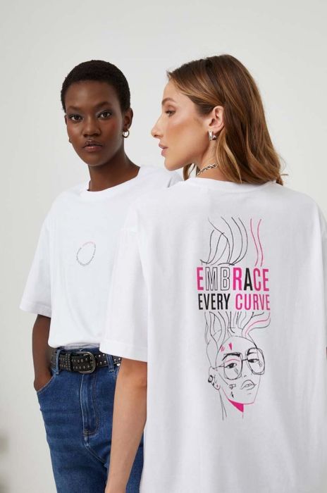 Бавовняна футболка Answear Lab колір білий (3539305) Бавовняна футболка Answear Lab колір білий (3539305)