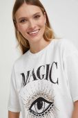 Бавовняна футболка Answear Lab жіночий колір білий