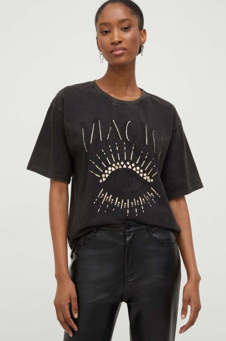 Бавовняна футболка Answear Lab жіночий колір чорний (3642947) Бавовняна футболка Answear Lab жіночий колір чорний (3642947)