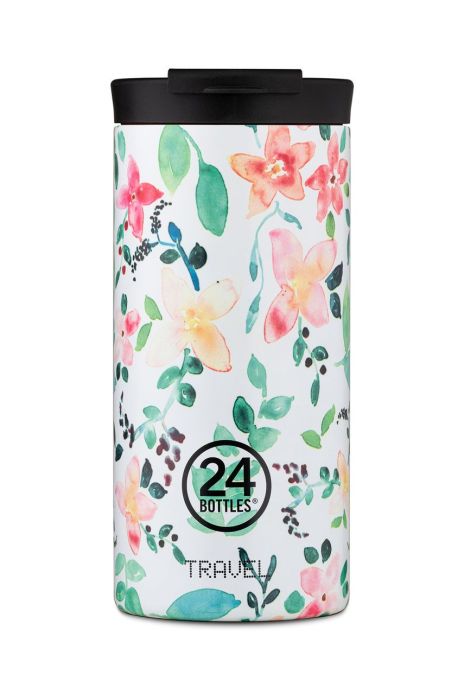 24bottles - Термопляшка Travel Tumbler Little Buds 600ml колір барвистий 24bottles - Термопляшка Travel Tumbler Little Buds 600ml колір барвистий