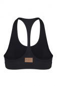 Спортивний бюстгальтер MUUV Basic колір чорний гладкий Спортивний бюстгальтер MUUV Basic колір чорний гладкий