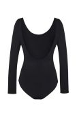 Боді MUUV. колір чорний однотонний Боді MUUV. колір чорний однотонний